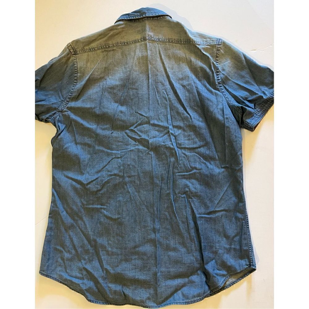 Express Denim Button Down Collared Shirt - Picture 3 of 4